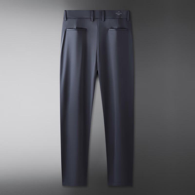 Dibinze Men's Plus Size Silk Blend Stretch Dress Pants