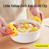 Silicone Duck Pot Holder: Heat-Resistant Microwave-Safe, Anti-Scald Insulation for Hot Bowls