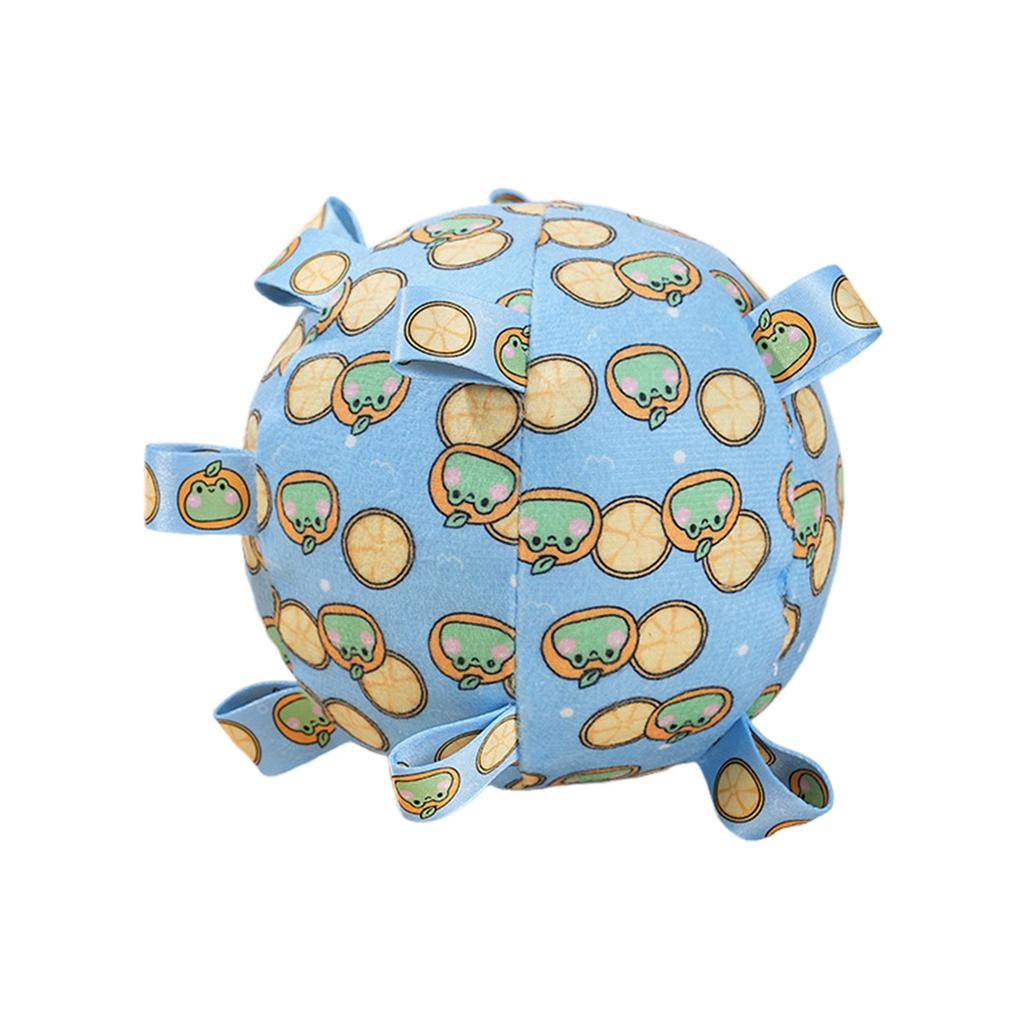 Squeaky Plush Dog Toy Ball With Bell Soft Chewable Interactive Puppy Toys for Small Medium Dogs Cute Animal Design 15cm