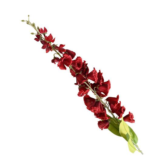 Artificial Lily of The Valley Faux Bell Orchid Bouquet with Long Stem for Vase Home Garden Wedding Party Table Centerpiece