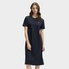 Fila Modern Heritage  DNA French Chic Fashionable Versatile Simple Short Sleeve Dress Women Dresses Legendary-Blue F11W431304FNV