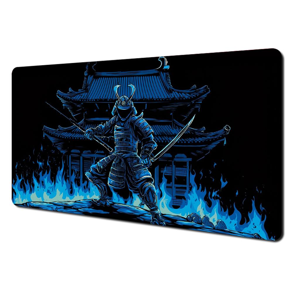 Japanese Hannya Oni Mask Gaming Mouse Pad Large Extended Desk Mat Smooth NonSlip Base for Anime Gamer Desk Decor