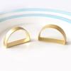 4pcs Gold Metal Napkin Ring D Shaped Serviette Buckles Napkin Buckles  Thanksgiving Dinner