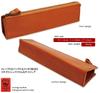 Pen Case Genuine Leather Tochigi Leather Slim Stylish Adult Simple 5 Pencil Case Made In Japan (Chocolate)