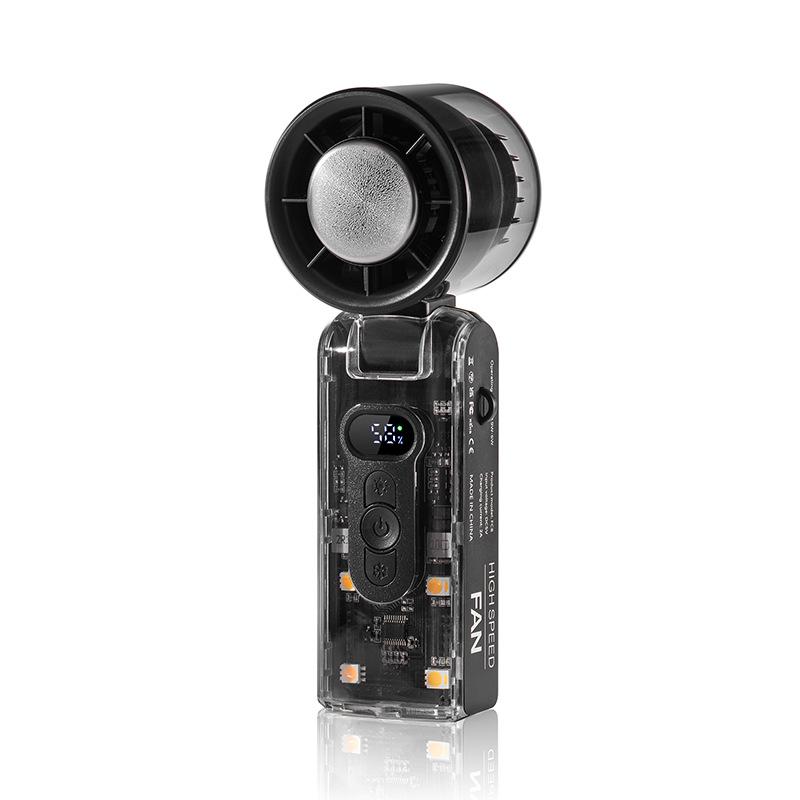 

High-Speed USB Rechargeable Ice-Cooling Fan with Digital Display, Portable Folding Design, Handheld and Powerful 59.88*57.94*170.2