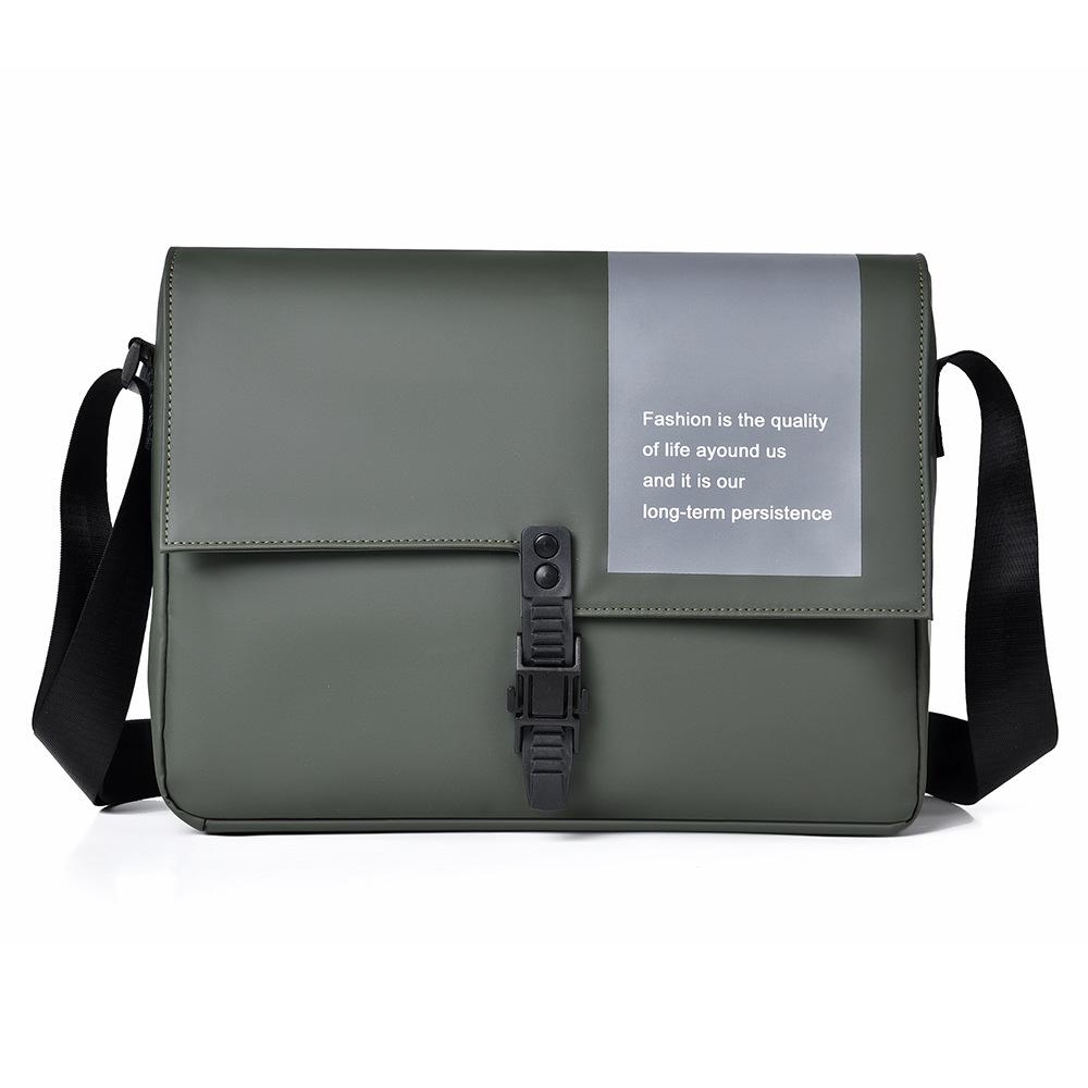 

Скандинавский простой мужской портфель-кроссбоди, деловой, для поездок на работу, кожаный, одноплечевой, сумка-кроссбоди, мужская сумка зелёный
