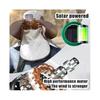 (Khaki) Sombrero Con Ventilador Solar, Wide Brim Sun Hat with 2 Solar Fan For Outdoor