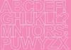 Self-Adhesive Letter Sticker 8 Cm Stickers Pink Matte