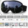 YEZIXIN Spherical Anti-Fog Ski Goggles HD UV Protection Snowboard Eyewear Outdoor Winter Sports Glasses for Men and Women