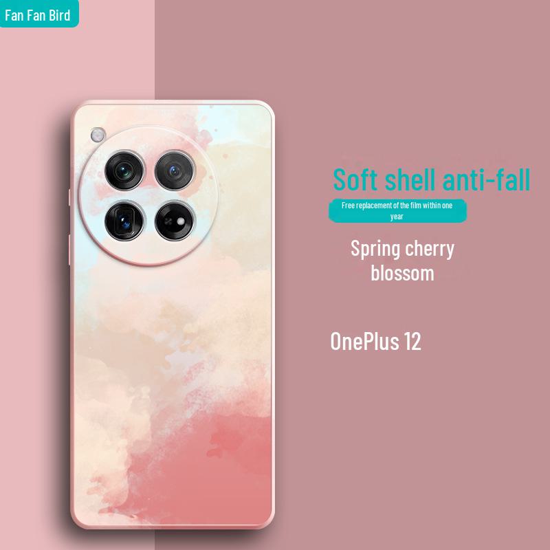 OnePlus 12 Silikonhülle - Weiche Flüssigabdeckung für OnePlus 11, Ace2Pro, 10Pro, 9RT, 8T, 7Pro