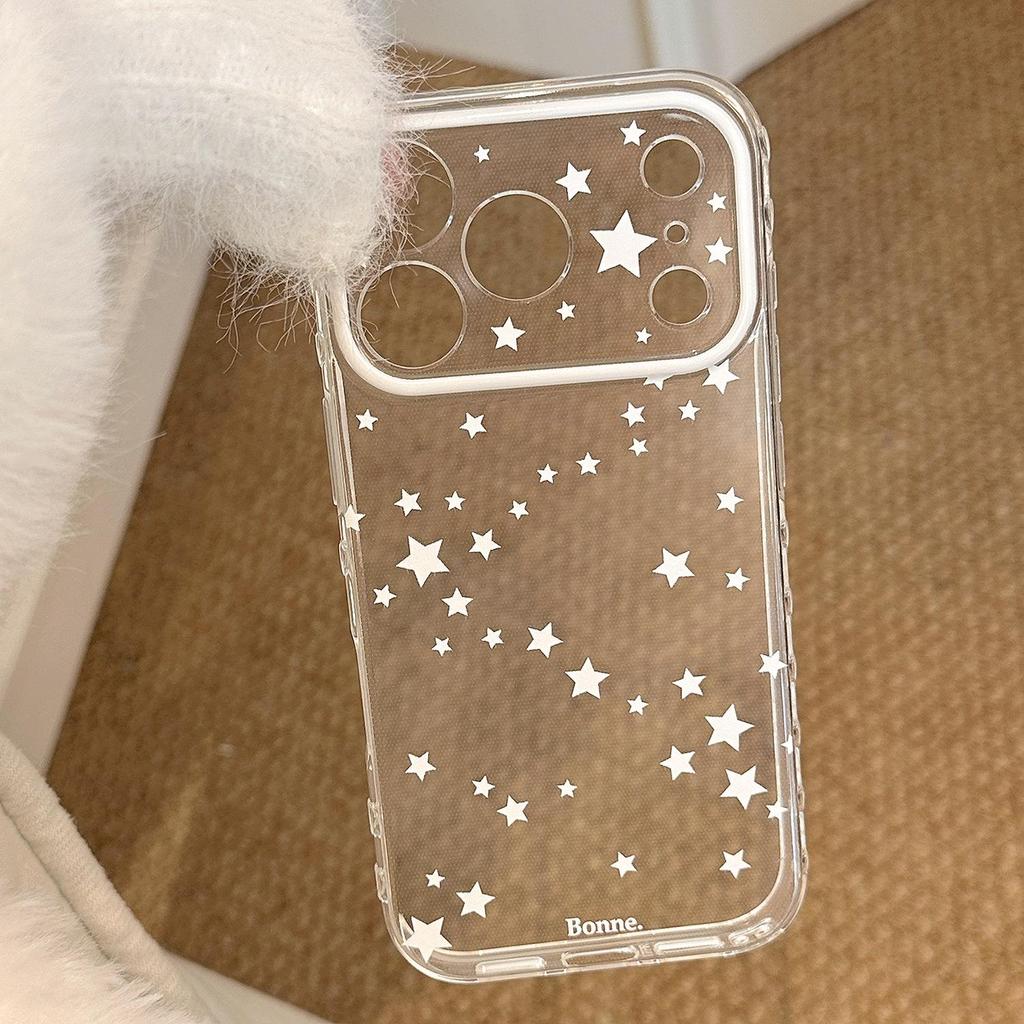 Weißer Stern Handyhülle für iPhone 16, iPhone 17 und iPhone 17 Pro Max