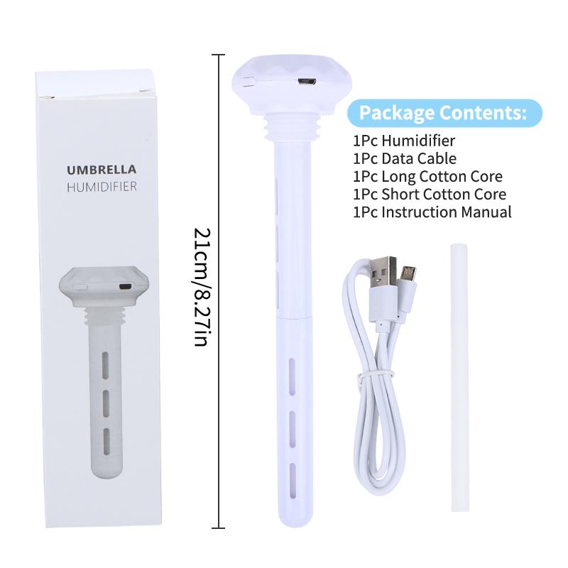 USB Powered Humidifier Stick with LED Light for Exquisite Home or Travel Aid