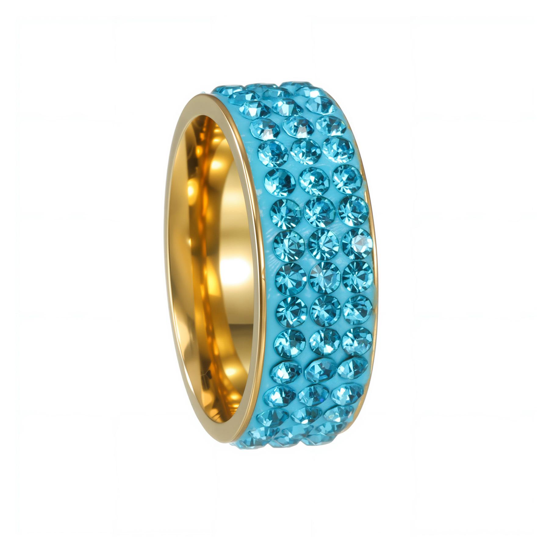 

European and American Popular Jewelry 3 Rows of White Clay Curved Rings for Men and Women Style Couple Rings 13