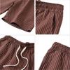Men's Casual Summer Drawstring Shorts with Pockets Lightweight Comfortable Fit Elastic Waistband Suitable for Outdoor Activities