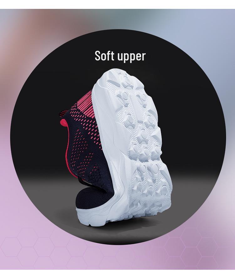 Women's Lightweight Mesh Walking Shoes - Soft Sole, Casual Style for Mothers and Elders, Perfect for Spring and Autumn