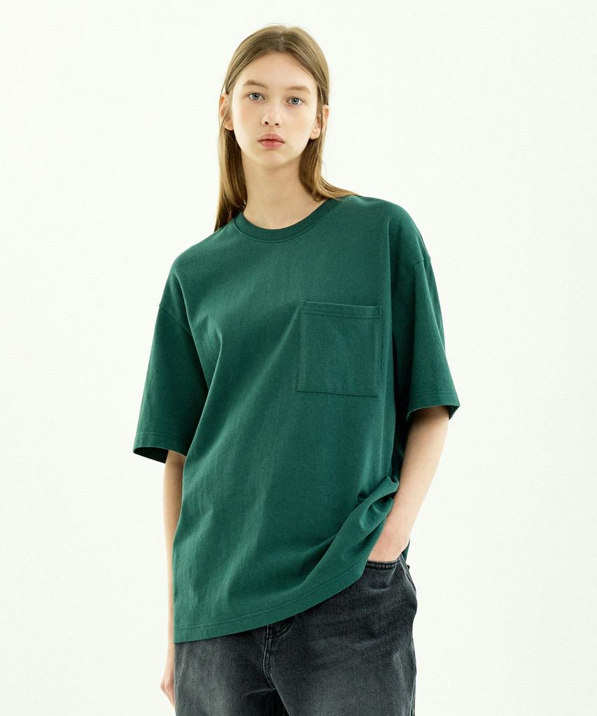 MINIMALPROJECT Robust Heavy Pocket Short Sleeve T-Shirt Mst154 [Green]