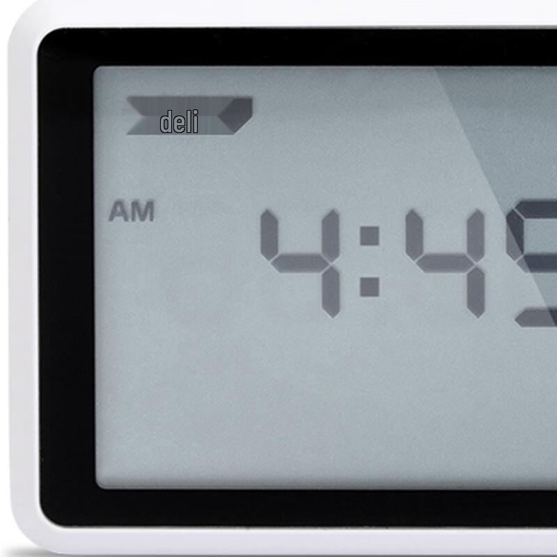 Deli DL336001 Indoor Digital Thermometer Hygrometer Clock (CN version)