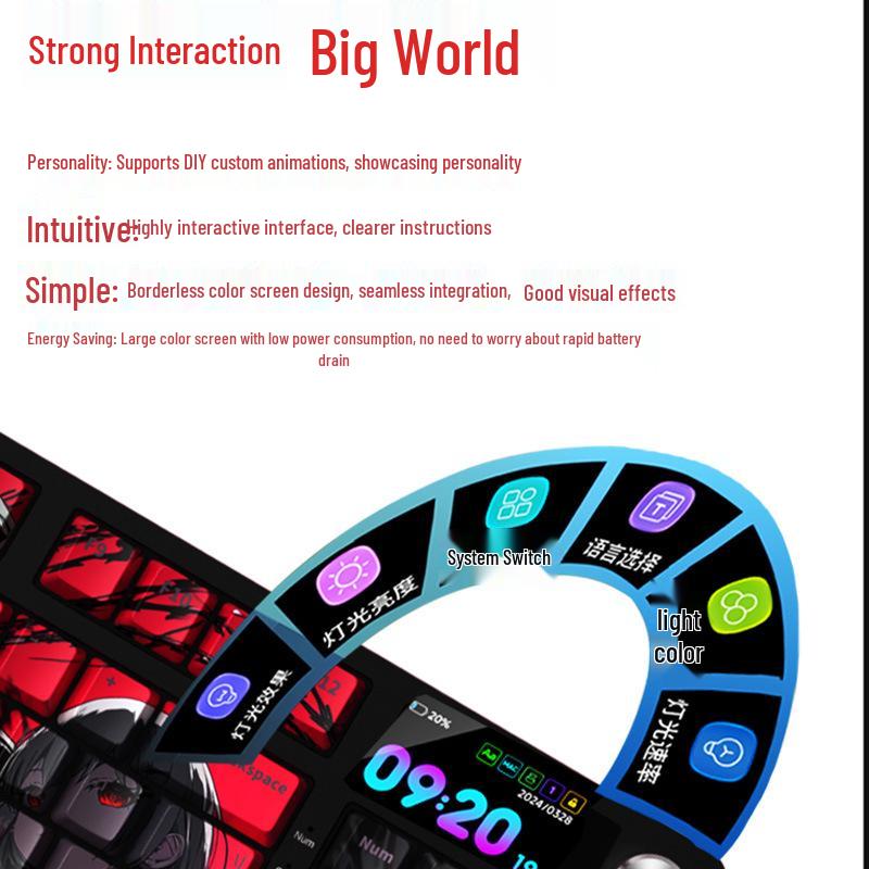 Wireless Bluetooth Mechanical Keyboard - 98-Key, Blue Switch, Silent for Gaming/Esports, High-Design for Girls/Office Use.