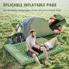 Portable Foot-Pump Inflatable Camping Mattress - Outdoor Tent Sleeping Pad