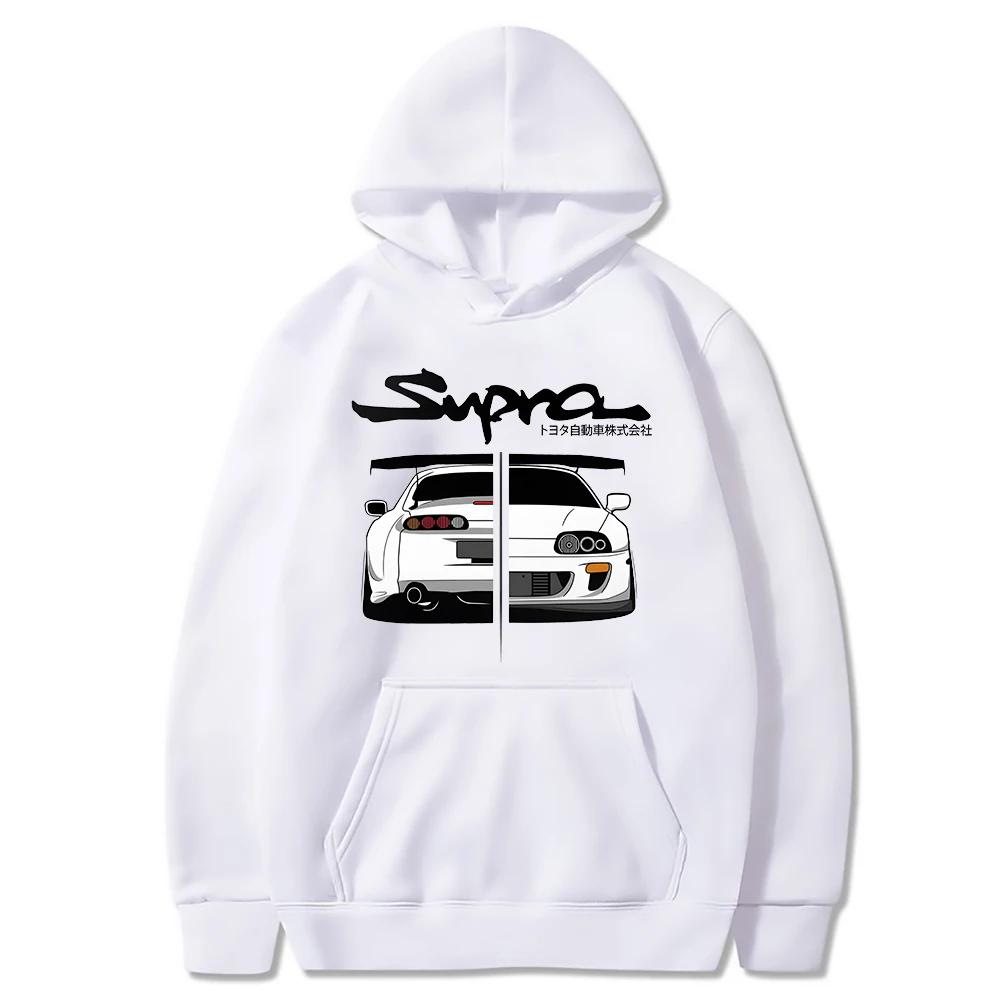 2023 Initial D Supra Hoodies Herren und Damen JDM Manga Print Locker Lässig Langarm Japanisches Lässiges Sportliches Sweatshirt