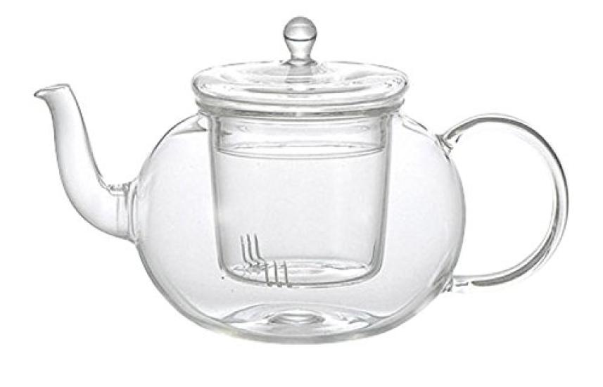 

Heat-Resistant Glass Teapot, 580ml, Flat Handle, 49T508