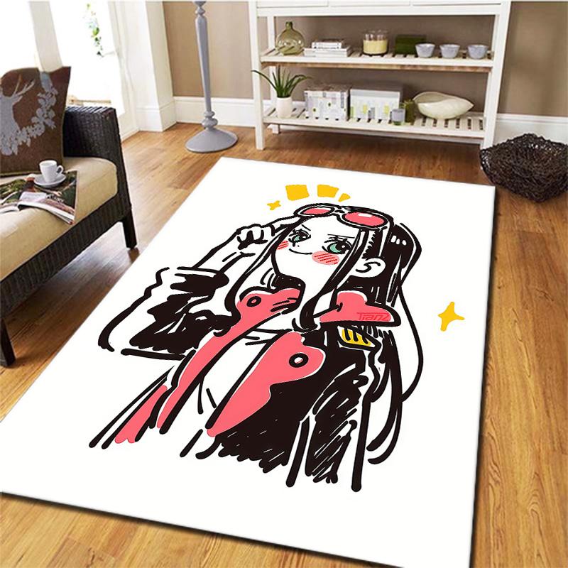 One Piece Boa Hancock Carpet Rug For Living Room Bedroom Home Sofa Decoration Kids Play Nonslip Floor Mat