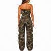 Women's Retro Wide Leg Pants Loose Fit Straight Long Trousers with Flowy Drape