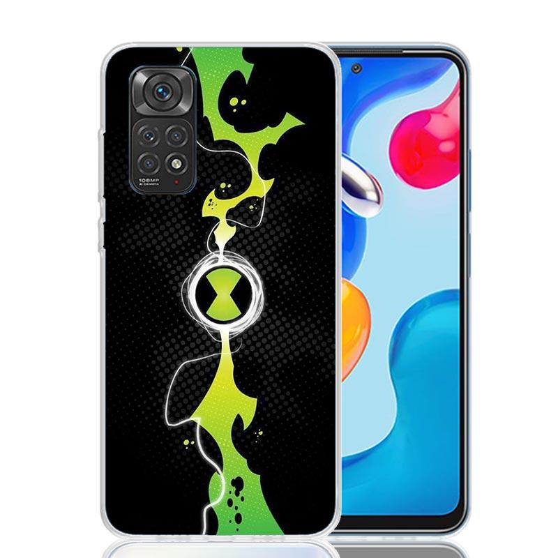 

Cartoon Ben 10 Phone Case For Xiaomi Redmi Note 15 14 13 12S 12 Pro Plus 11S 11E 11 11T 10S 10 Art Soft Pattern Cover Redmi Note Redmi Note 13 5G