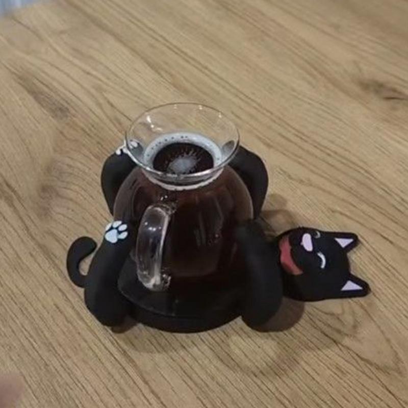 3D Print Funny Coaster High Temperature Non-Slip Cup Holder Reused Cute Animal Cat Butt Coast Cartoon Placemat Desktop Accessor