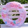 2024 New Cartoon Cherry Rabbit Swim Ring Adult Inflatable Underarm Swim Ring Pvc Glitter Swim Ring