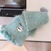 Cute lamb~ Mint green white new dopamine scarf female winter student warm scarf versatile