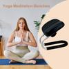 Prayer Stool Metal Frame Yoga Stool Adjustable Height Non-slip Leg Sleeve Meditation Accessories Portable Chair for Home Yoga