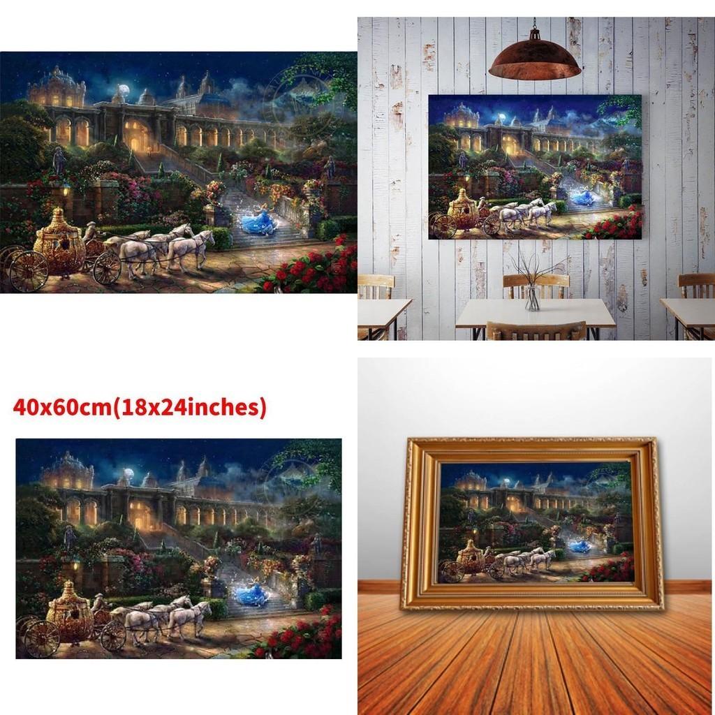 Meerjungfrauen-Prinzessin Leinwand Wandkunst Modernes Märchen Kinderzimmer Dekor Malerei