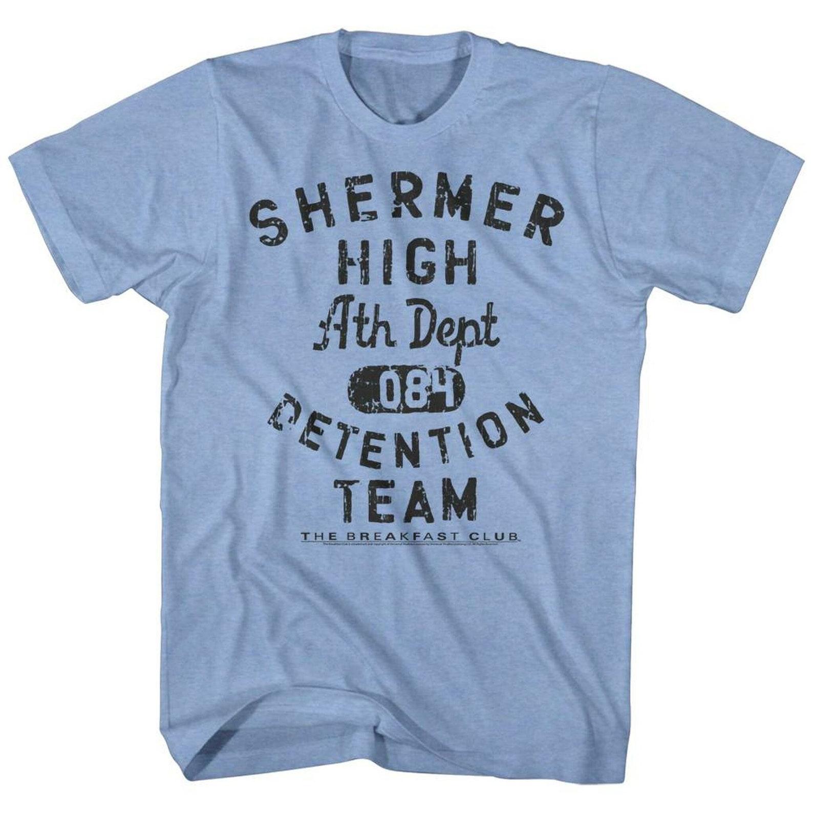 Breakfast Club Detention Team Light Blue Heather Adult T-Shirt S