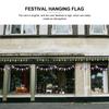 Independence Day Pull The Flag Festival Banner National Pendant Decorative Hanging Bunting Linen