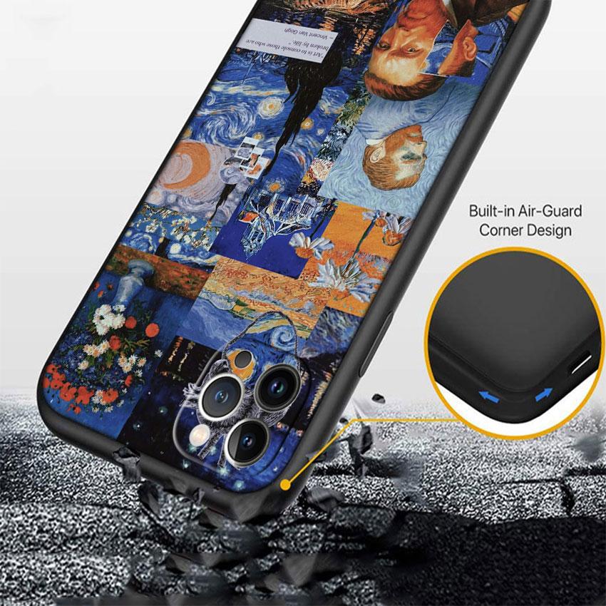 Starry Night Van Gogh Painting Phone Case for OPPO A40 A60 A80 A15 A16 A16K A12 A17 A17K A54 A54S A53 A53S A55 A56 A57 A98 F23