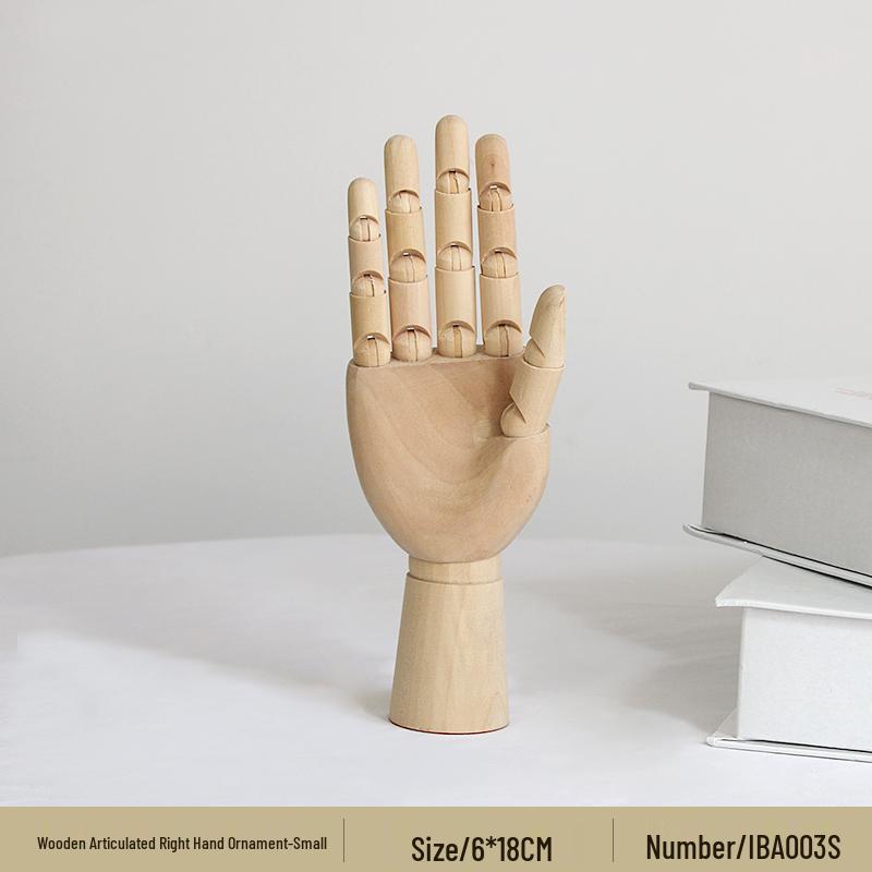 Jointed Wooden Puppet Doll: Handcrafted Human Body Ornament & Decompression Gadget.