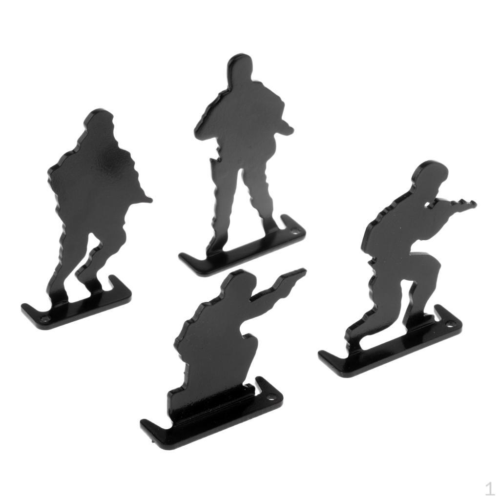 

4 Plinking Target Mini Soldiers Silhouette
