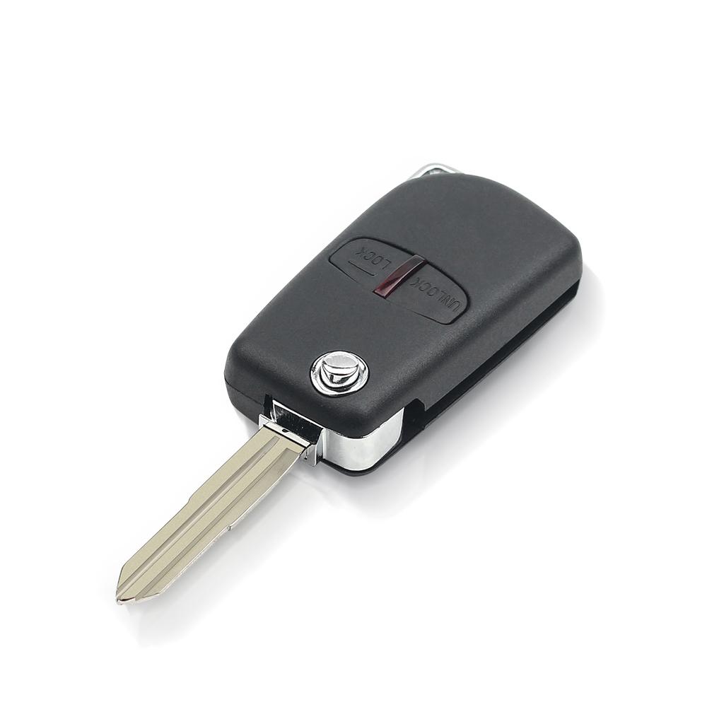 Car Modified Flip Remote Key Shell Case 2/3 Button For Mitsubishi Lancer Ex Evolution Grandis Outlander Right/Left Blade