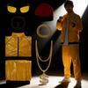 Halloween Adult 90s Celebrity Costume With Vinyl Shine Reflective For Retro Disco Party