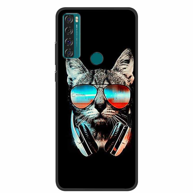 Case For TCL 20 SE Luxury Silicone TPU Soft Phone Cover For TCL 20 SE Case T671H 6.82" Funda Animal Capa Cute Shockproof Coque