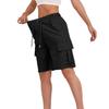 2026 Summer High-Waisted Button Lace-up Cargo Shorts with Pockets