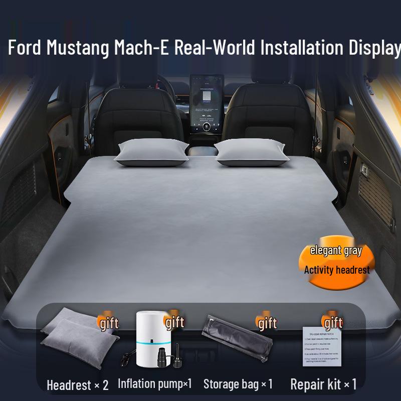 Ford Mustang Inflatable Car Mattress: Automatic Rear Seat Sleeping Pad for Trunk