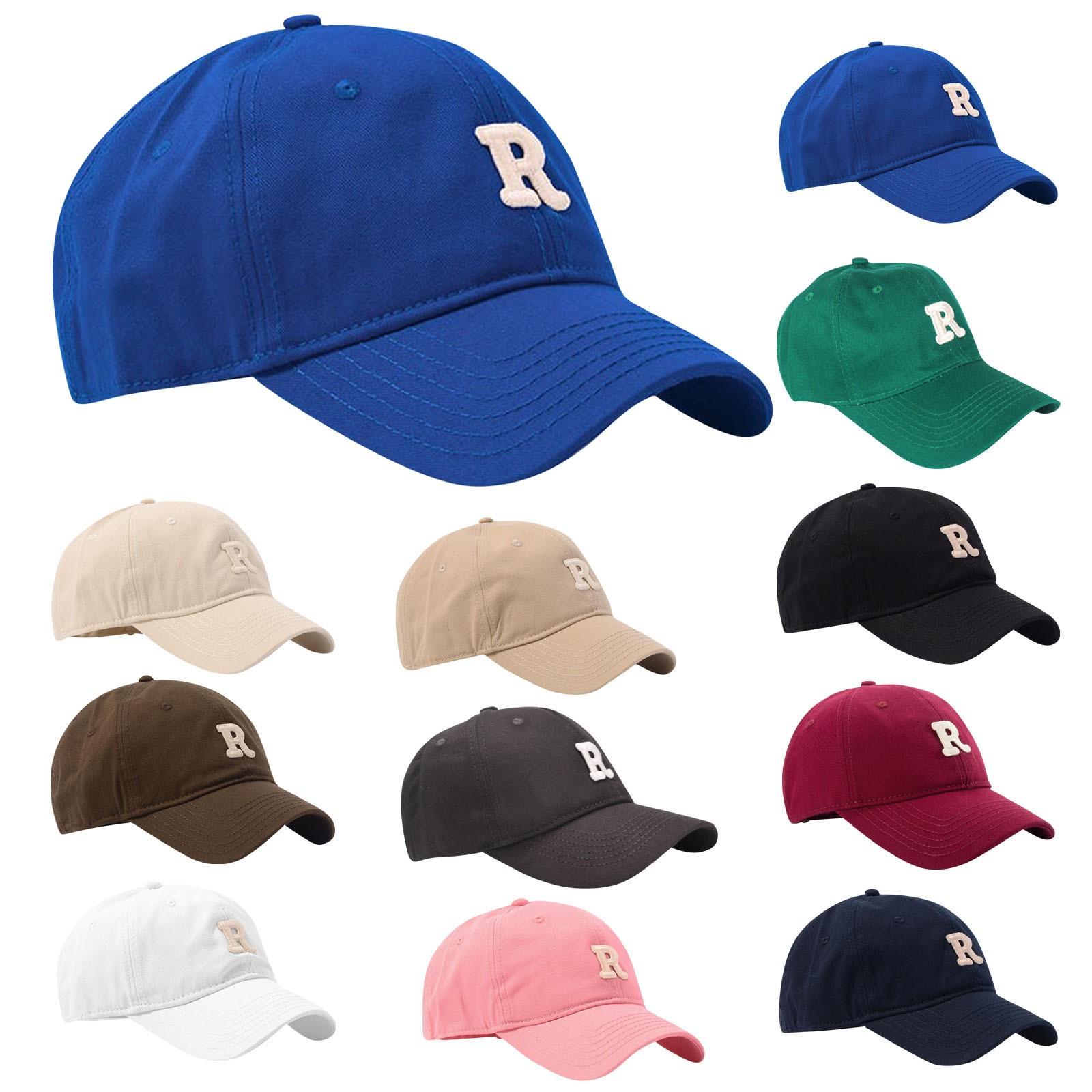 

Шляпа с буквенным язычком Универсальная бейсболка с изогнутым карнизом из хлопка с мягким верхом и солнцезащитным козырьком