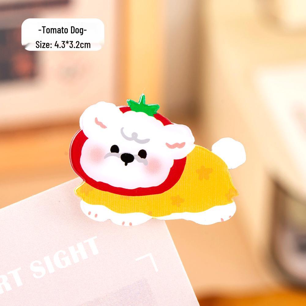 Adorable Puppy Memo and Snack Sealing Clip - High-Value Acrylic Photo Holder