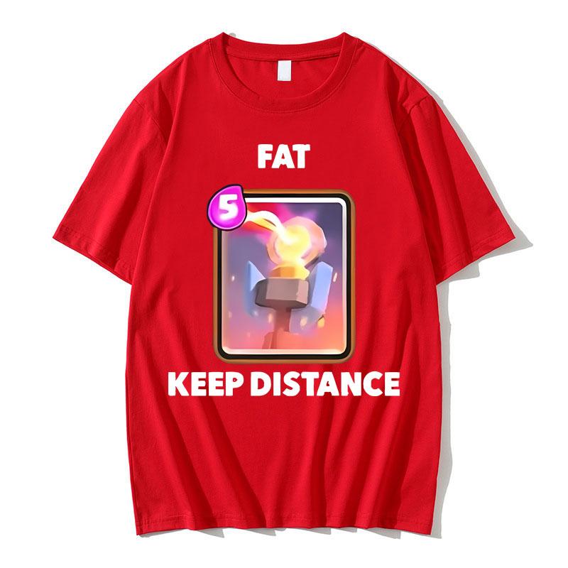 

Fat Keep Distance Funny Meme Tshirt Unisexs Casual Cotton Oversized T Shirts Unisex Women I Love Miners Game Otaku Lover Gift Tshirt S