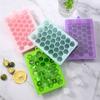 Ices Cube Trays 33 Grid Ices Maker Ices Cube Silicone Mold for Cocktails Whiskies Soups and Frozens Treat Nonstick