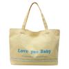 New Student Class Large-capacity Commuting Tote Bag Women's Alphabet Fashion Solid Color Casual Underarm Shoulder Bag