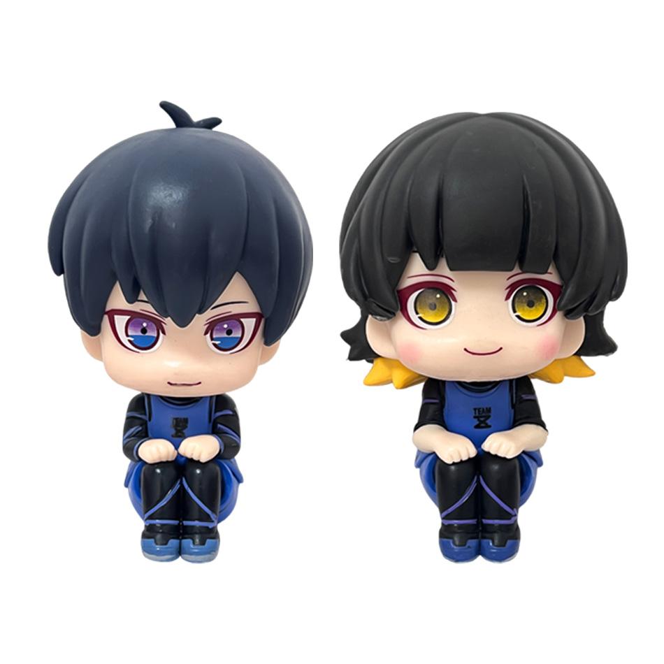 10Cm Blue Lock Anime Figure Look Up Isagi Yoichi/Nagi Seishiro Action Figure Bachira Meguru Collection Model Doll Toy In Stoc