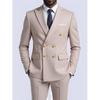 Moda Uomo Tempo Libero Boutique Banchetto d'Affari Monocolore Matrimonio Doppiopetto Slim Fit Completo Blazer Giacca